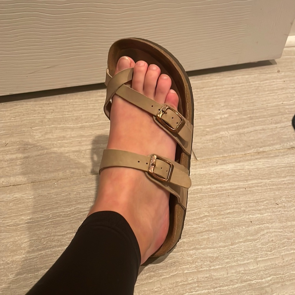 Double strap cushionaire sandals